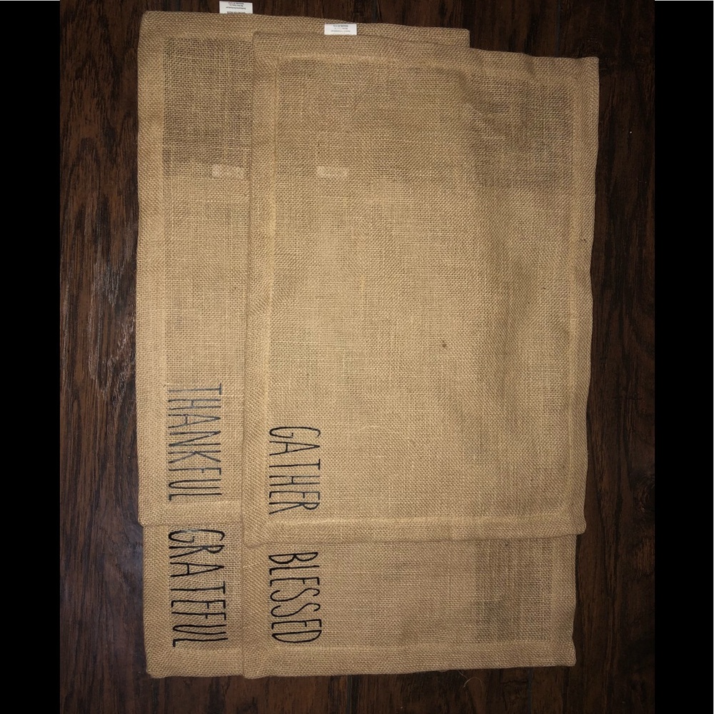 4 Rae Dunn Inspired Table Placemats (new)